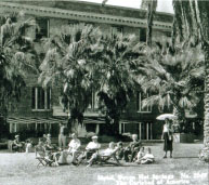 photo of hotel and patrons